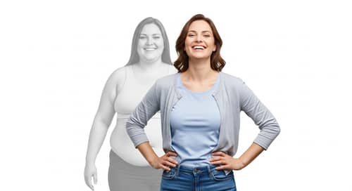 30-Year-Old Woman Weight Loss Transformation | Realistic Image