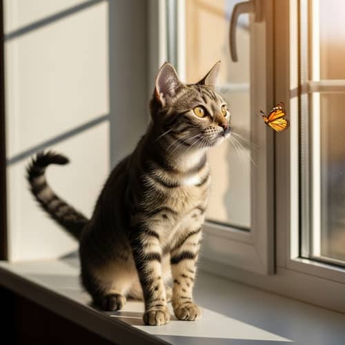 Charming Cat: Moments of Window Wonder