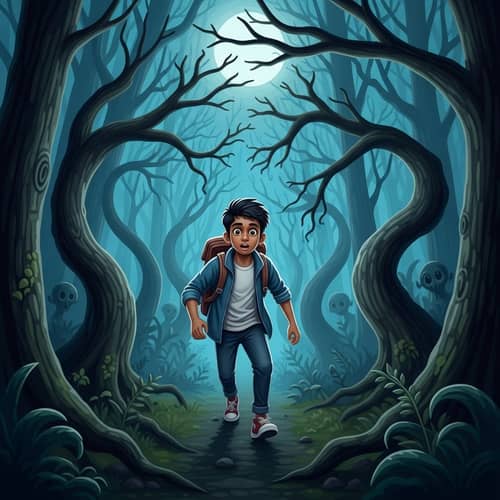 Exploring Dread-Inspiring Forest: South Asian Male Adventure