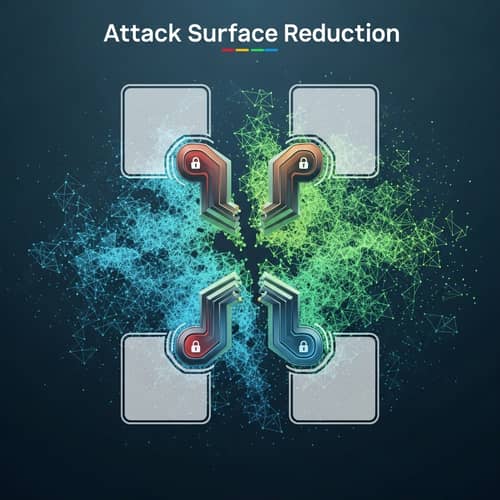 Cyber Security Attack Surface Reduction Graphic