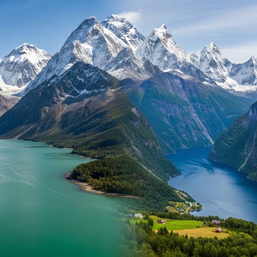 Himalayan Mountains Meet Norwegian Fjords