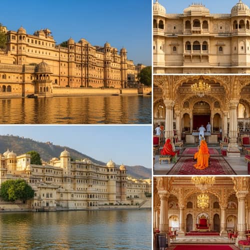 Majestic Udaipur City Palace: Rajasthani & Mughal Architectural Marvel