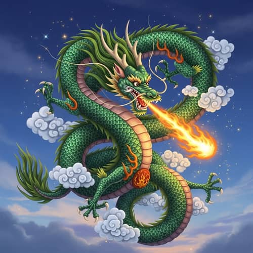 Majestic Chinese Dragon: Ancient Cultural Artistry