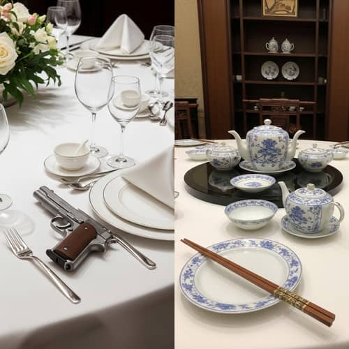 Cultural Harmony: Guns and Chopsticks Blending East and West