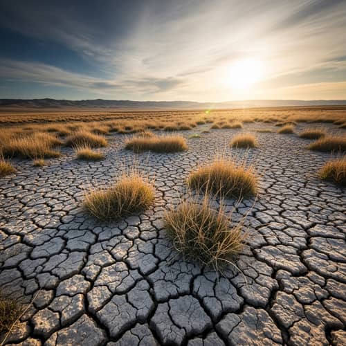 Arid Grazing Land - Picturesque Landscape for Livestock