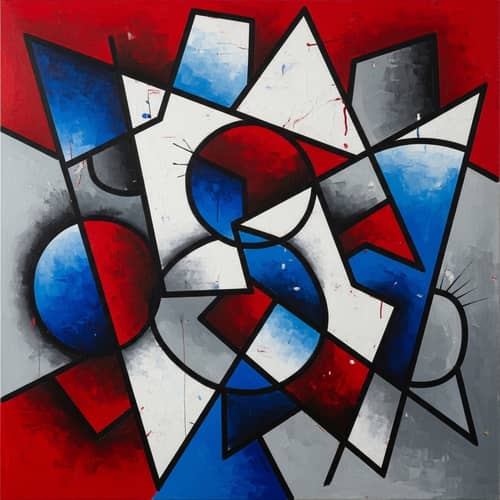 Abstract Oil Painting: Essence of Modernism