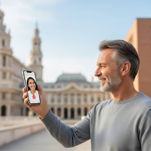 Instant Communication: Smartphone Video Call Across Distance