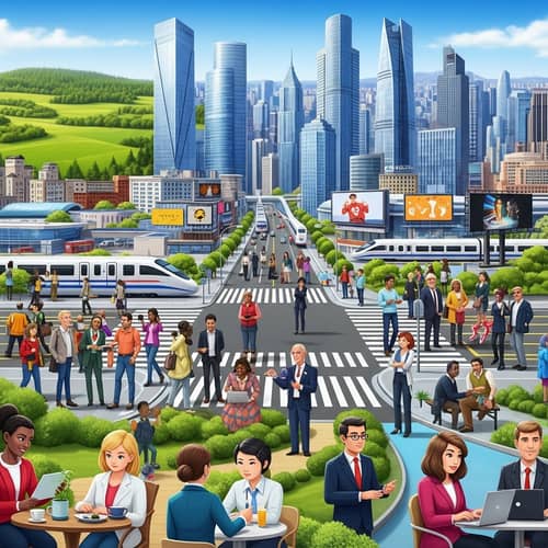 Contemporary Urban Life: Diversity, Technology, and Nature Co-existence