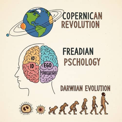 Copernican, Freudian, and Darwinian Paradigms in Human History