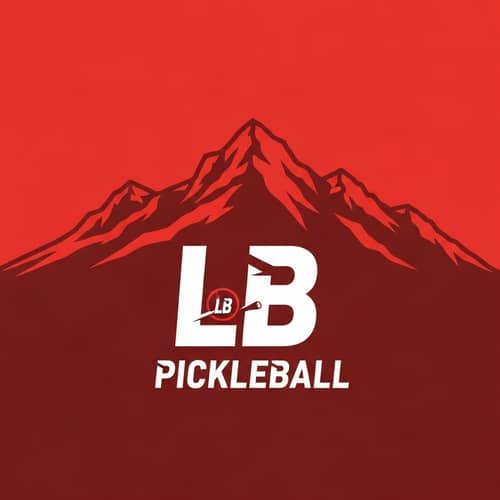 Bold & Fierce LB PICKLEBALL Logo in Red Theme