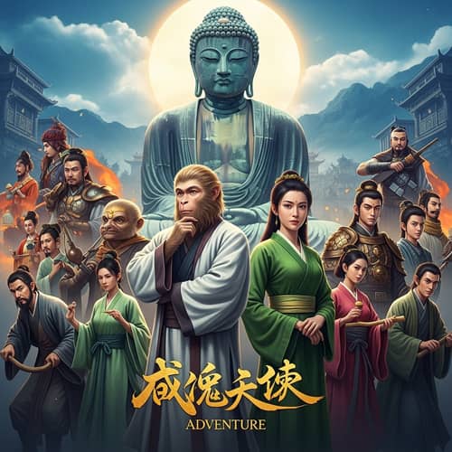 Adventure & Fantasy Movie Poster Inspired by Eastern Folklore