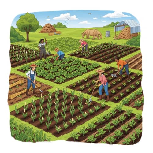 Dynamic Agricultural Scene: Sustainable Crop Rotation Practices
