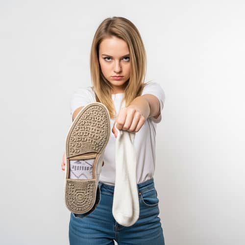 Teen Girl with Dirty Shoes: A Bold Statement