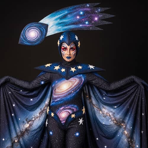 Interstellar-Themed Celestial Night Sky Cosplay Costume