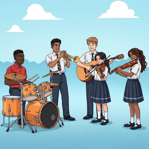 School Band Competition: 5 Talented Musicians Showcase Harmony