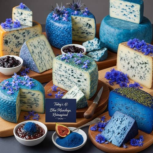 Blue-Colored Manchego Cheese Selection | Artisan Cheese Shop