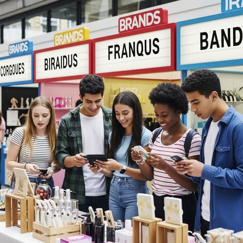 Youthful Market Scene: Brands and Teenagers Interaction