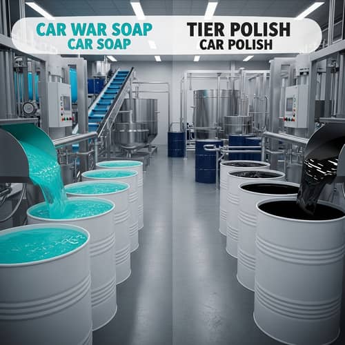 Carwash Soap & Tyre Polish Manufacturing | Clean & Efficient Process