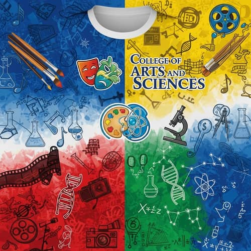 College of Arts and Sciences | Custom Sublimation Shirt Design