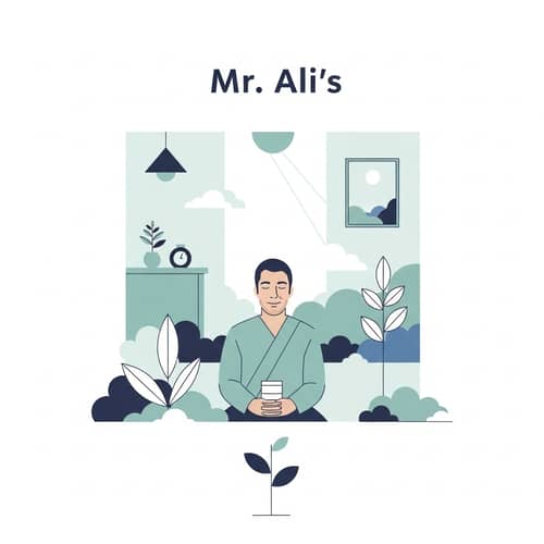 Mr. Ali: Minimalist Recovery Journey in Calm Setting