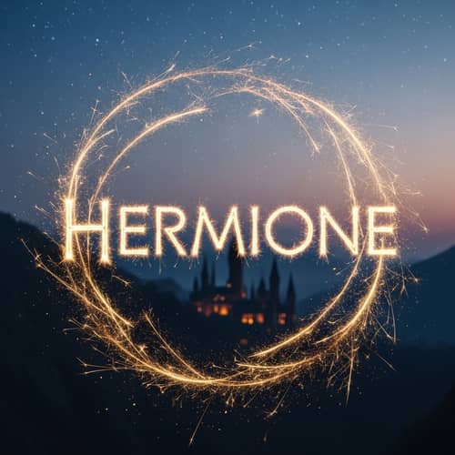 Fantasy Hermione Playlist Art - Magical Sparks in Twilight