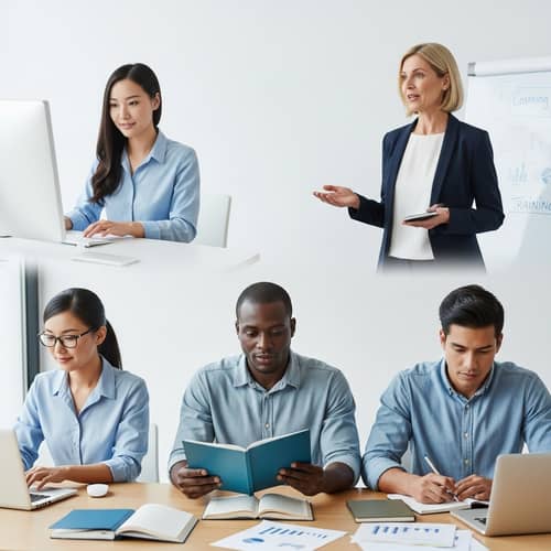 Diverse Workers Engaged in Continuous Training | Professional Atmosphere