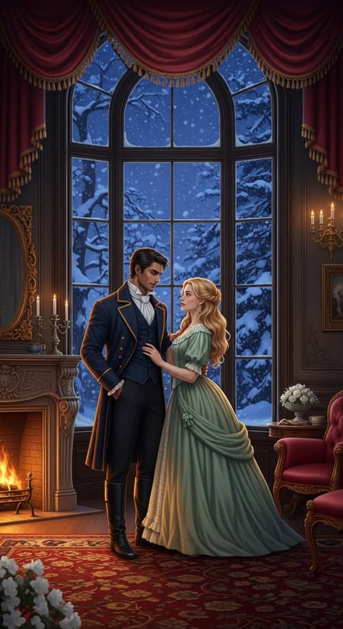 Magical Mansion Romance: Enigmatic Middle-Eastern Man & Elegant Caucasian Woman