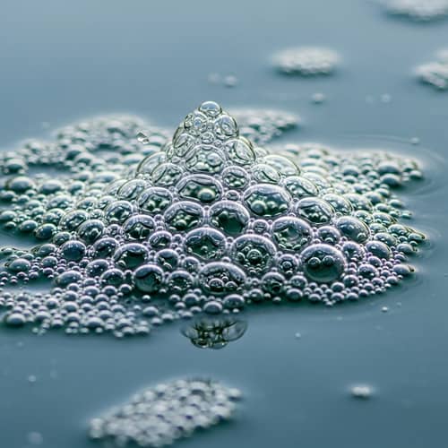 Floating Bubble Layer on Water - Stunning Visuals