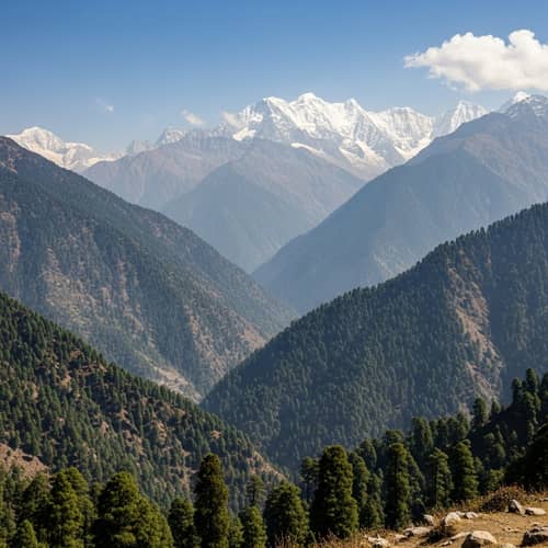 Kumaon Himalayas: Diverse Landscape and Peaks Over 5500m