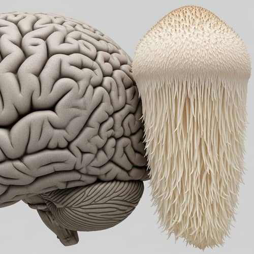 Human Brain and Hedgehog Mushroom: An Anatomical View