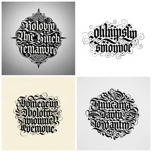 Intricate & High-Quality Calligraphy Patterns | Art & Language Blend
