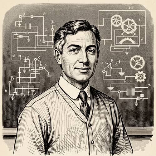 Hispanic Technology Teacher Drawing