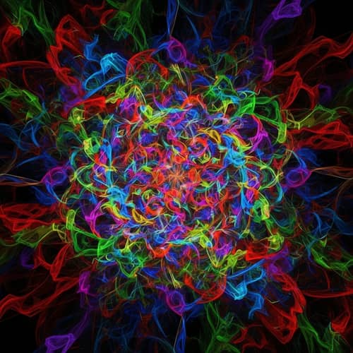 Color Explosion Abstract Art | Vibrant Swirling Design