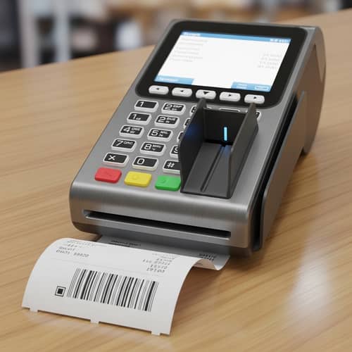 Professional Point of Sale Terminal with Card Slot and Display Screen