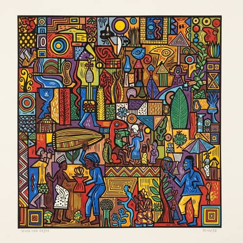 African Printmaking | Nigerian Art Style