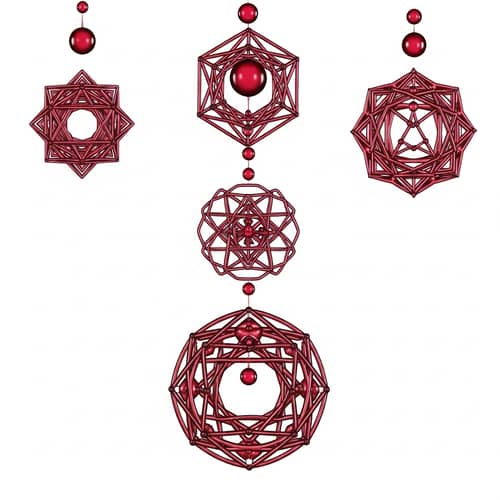 Sacred Geometry Blood Droplet Art | Enchanting Mystical Patterns