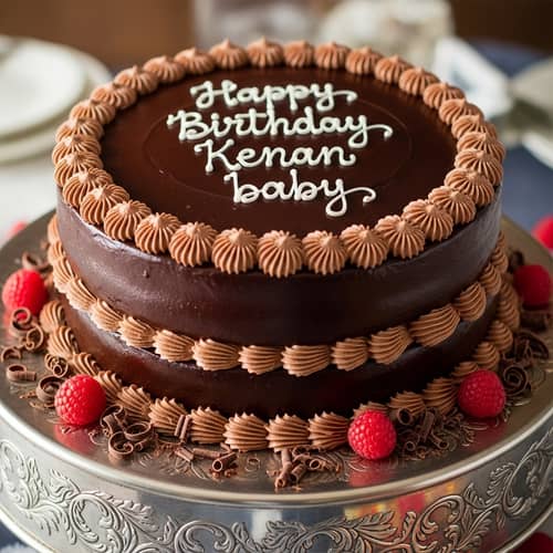 Happy Birthday Kenan Baby Chocolate Cake | Celebration Cake