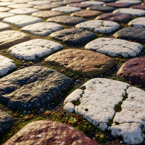 Rocks & Cobblestones Texture Wallpaper Art