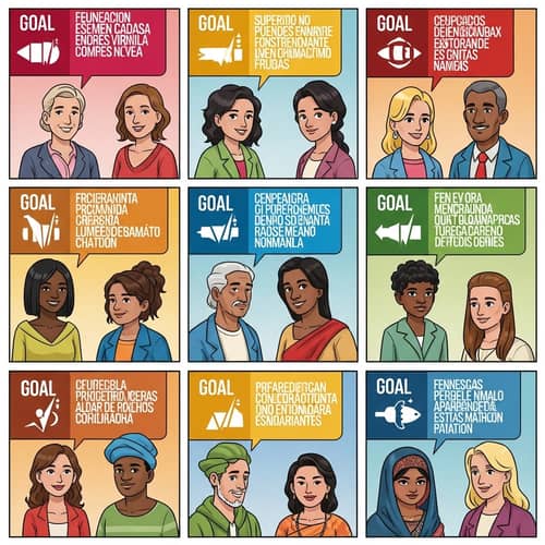 United Nations Goals Comic Strip: Engaging and Diverse Illustrations