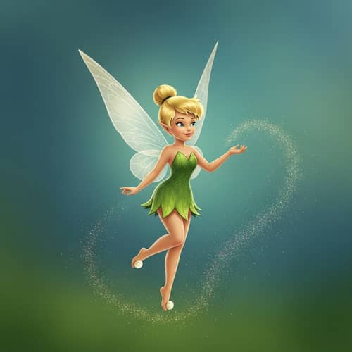 Enchanting Fairy with Glistening Transparent Wings