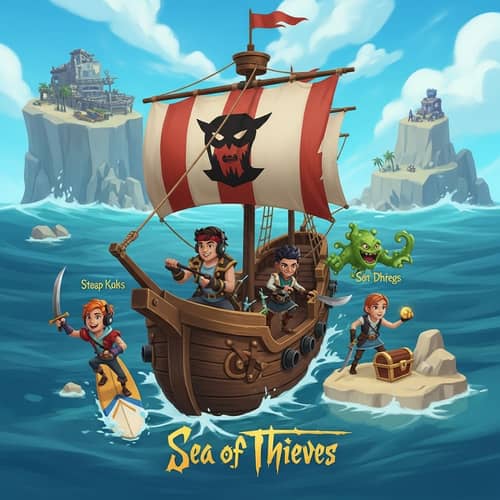 César the Streaming King in Sea of Thieves Adventure