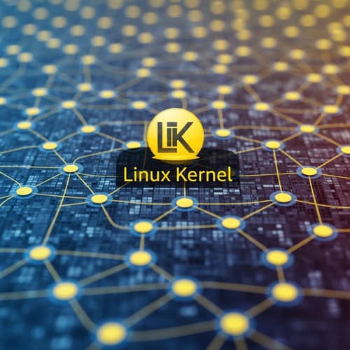 Abstract Interconnected Nodes | Latest Linux Kernel Version
