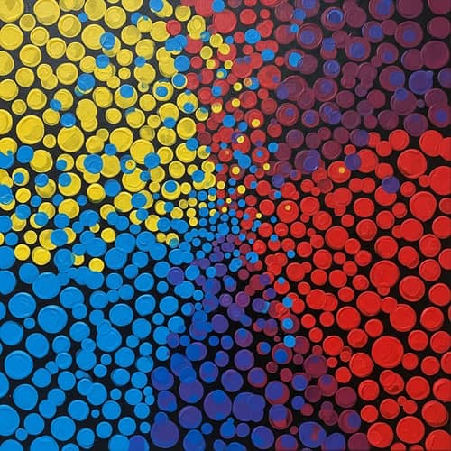 Vibrant Polka Dot Pattern | Imaginative & Energetic Design Style