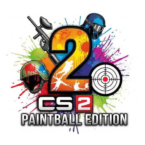 CS 2 Paintball Edition Logo - Tactical Shooter & Paintball Fusion