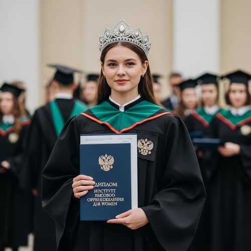 Elegant Slavic Graduate | Noble Maidens Institute Diploma Ceremony