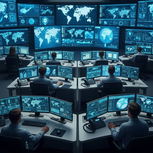 Advanced Information Security Monitoring System in Futuristic Control Room