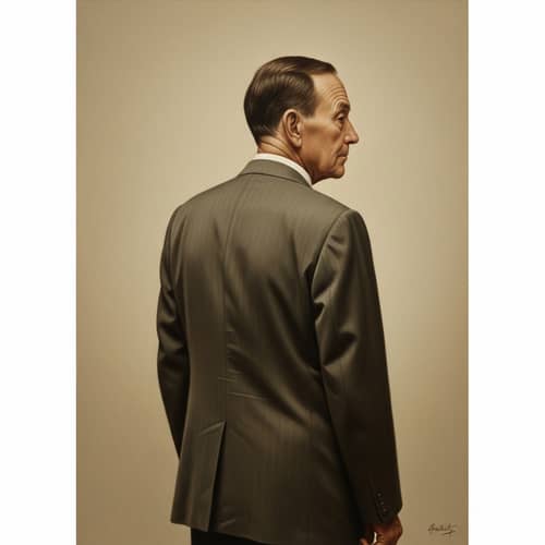 Vintage Portrait of Dignified Elderly Gentleman in Traditional Style