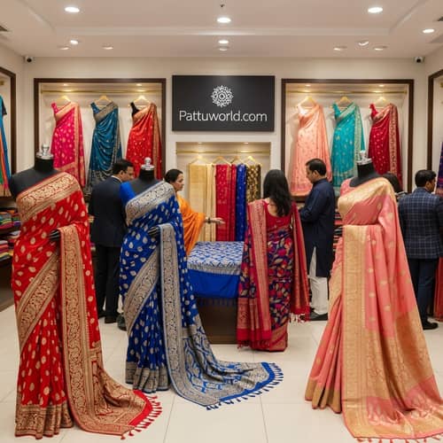 Exquisite Pattu Sarees Collection at Pattuworld.com