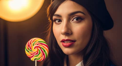 Retro Pin-up Style Portrait Photography | Charming Hispanic Woman