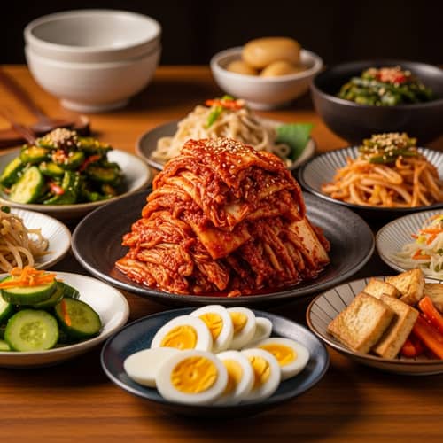 Traditional Korean Cuisine | Kimchi & Banchan Spread